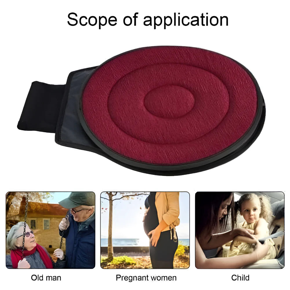 SpinEase™ 360° Rotating Memory Foam Seat Cushion – Sit, Swivel & Go with Zero Effort