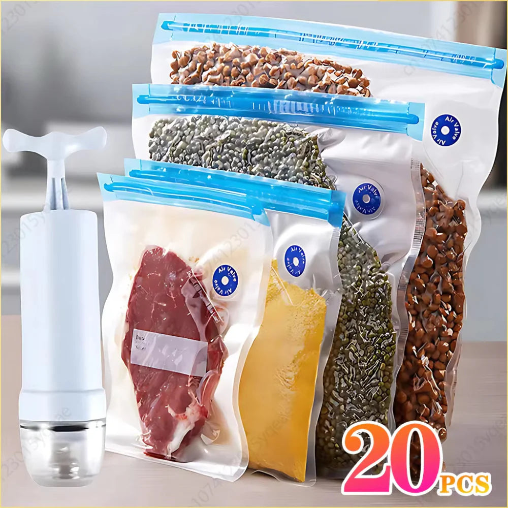 FreshLock™ Vacuum Seal Bags – Keep Food Fresh Longer, Save Space Instantly!