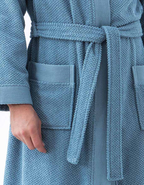 Load image into Gallery viewer, Men&#39;s Organic Turkish Cotton Terry Kimono Robe | Terry Cloth Bathrobe
